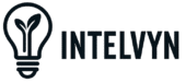 Intelvyn logo with lightbulb symbol representing ideas and solutions.